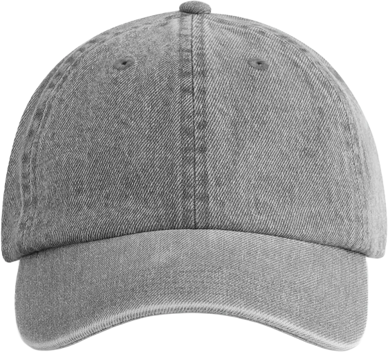 B105 Denim Cap   Acid Grey (Front On Shot) TestDerivative