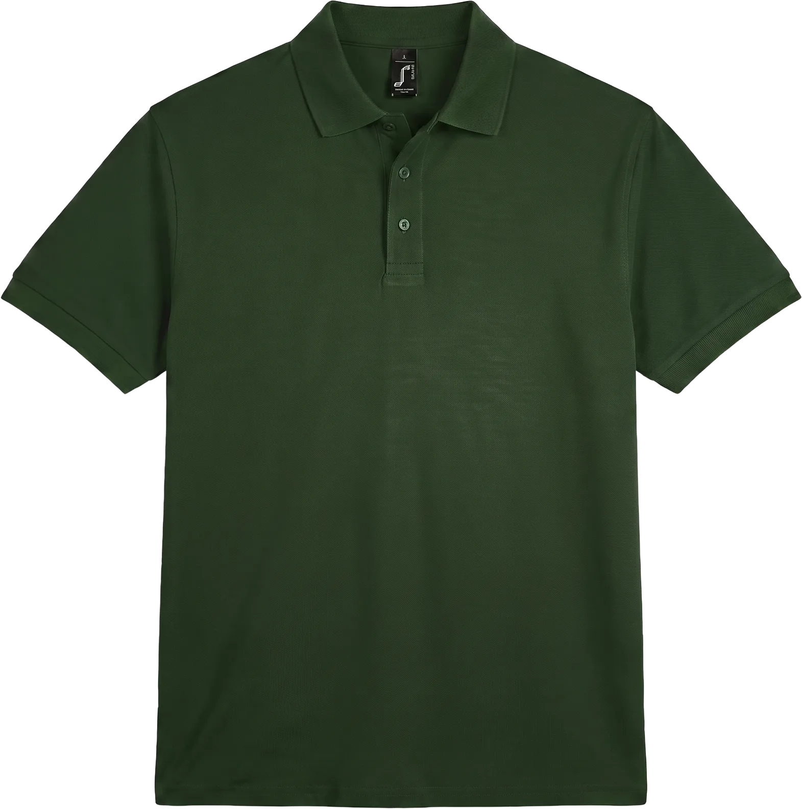 Bottle green polo wider fit